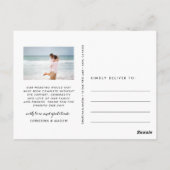 Liefde en Bedankt | Weddenfoto Hartelijk dank Briefkaart (Achterkant)