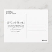 Liefde en Bedankt Weddenschap Foto Collage Harteli Briefkaart (Achterkant)