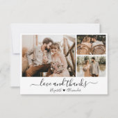 Liefde en Bedankt Weddenschap Foto Hartelijk dank (Voorkant)