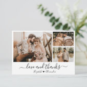 Liefde en Bedankt Weddenschap Foto Hartelijk dank (Staand voorkant)