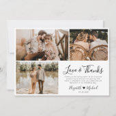Liefde en Bedankt Weddenschap Foto Hartelijk dank (Voorkant)