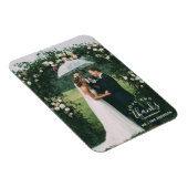 Liefde en Bedankt Weddenschap Foto Magneet (Rechterzijde)