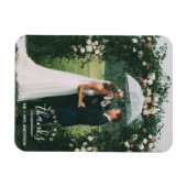 Liefde en Bedankt Weddenschap Foto Magneet (Horizontaal)