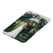 Liefde en Bedankt Weddenschap Foto Magneet (Linkerzijde)