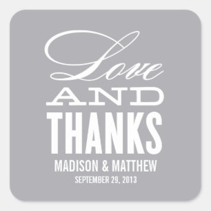 LIEFDE EN BEDANKT WEDDING GUNSTIGER LABELS