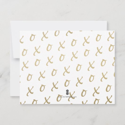 Liefde en Bedankt XOXO Hartelijk dank (Achterkant)