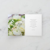 Liefde en Bedankt zwarte witte rand Foto bruiloft (Binnen)