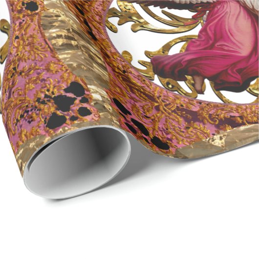 Liefde en bescherming in de armen van een engel cadeaupapier (Rol Hoek)