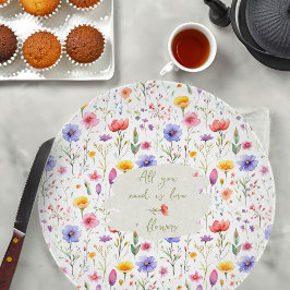 Liefde en bloemen Kleurrijke Country Wildflower Snijplank