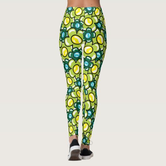Liefde en bloemen leggings (Achterkant)