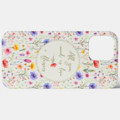 Liefde en bloemen Sweet Quote Groene Wildbloem Case-Mate iPhone Case (Achterkant (horizontaal))