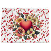 Liefde en Bloemen Valentijn Groot Cadeauzakje (Achterkant)