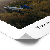 Liefde en bruiloft inspirerend paar aanpasbaar poster (Hoek)