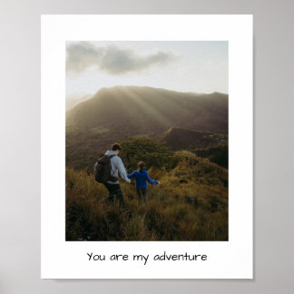 Liefde en bruiloft inspirerend paar aanpasbaar poster