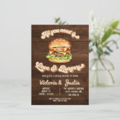 Liefde en Burgers koppels bruiloft douche Kaart (Staand voorkant)