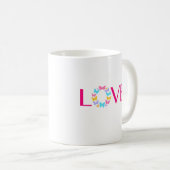 Liefde en Butterflies Coffee Mok (Voorkant rechts)
