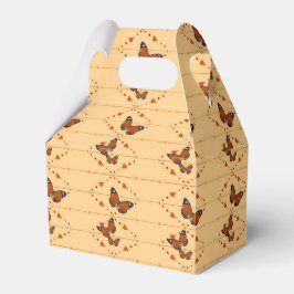 Liefde en Butterflies in sinaasappel Bedankdoosjes