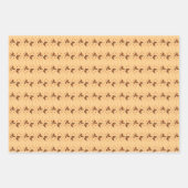 Liefde en Butterflies in sinaasappel Inpakpapier Vel (Voorkant 2)