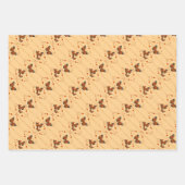 Liefde en Butterflies in sinaasappel Inpakpapier Vel (Voorkant)