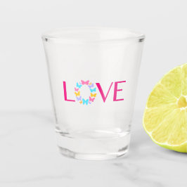 Liefde en Butterflies Shot Glass Shot Glas