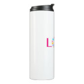Liefde en Butterflies Thermal Tumbler Thermosbeker (Gedraaid links)