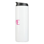 Liefde en Butterflies Thermal Tumbler Thermosbeker (Geroteerd rechts)