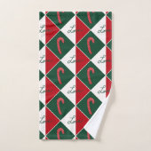 Liefde en Candy Canes Bad Handdoek (Handdoek)