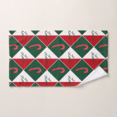 Liefde en Candy Canes Bad Handdoek (Handdoek)