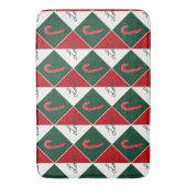 Liefde en Candy Canes Badmat (Voorkant Verticaal)