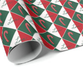 Liefde en Candy Canes Cadeaupapier (Rol Hoek)