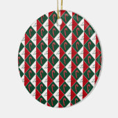 Liefde en Candy Canes Keramisch Ornament (Links)