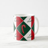 Liefde en Candy Canes Koffiemok (Voorkant rechts)