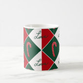 Liefde en Candy Canes Koffiemok (Center)