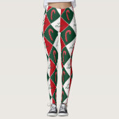 Liefde en Candy Canes Leggings (Voorkant)