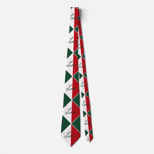 Liefde en Candy Canes Stropdas (Voorkant)