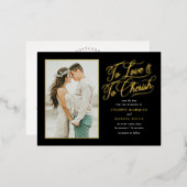 Liefde en Cherish FOLIE Save the Date Briefkaart (Voorkant / Achterkant)