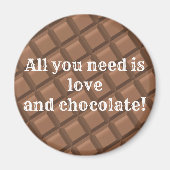 Liefde en chocolade magneet (Voorkant)