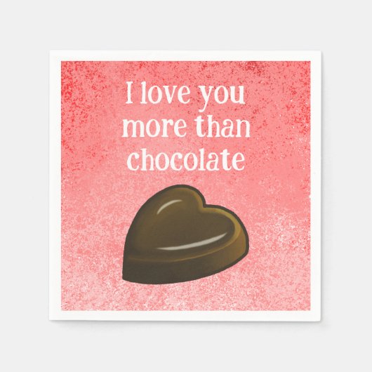 Liefde en Chocolade Servet (Voorkant)