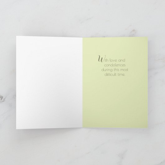 Liefde en condoleances! Speciale sympathiekaart Kaart (Binnen)