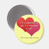 Liefde en Cookies Magnet (Voorkant / Achterkant)