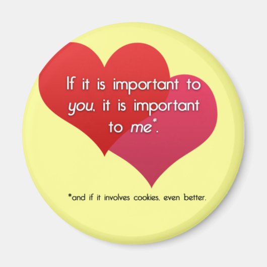 Liefde en Cookies Magnet (Voorkant)