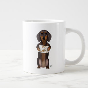 Liefde en Dachshund Grote Koffiekop