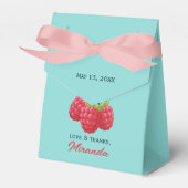Liefde en Dank Aardbei Custom Bedankdoosjes (Voorkant Zijde)