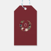Liefde en Dank Bloemrijke Bruidsdouche Cadeaulabel (Achterkant)