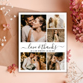 Liefde en Dank Foto Collage Trouw Dankjewel