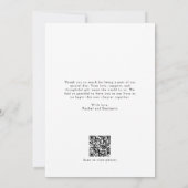 Liefde en dank Fotohuwelijk QR-code Bedankt (Achterkant)