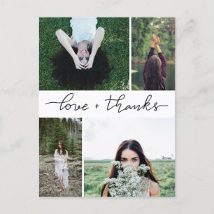 Liefde En Dank Handgeschreven Afstudeerfoto's Briefkaart