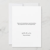 Liefde en dank hart script aangepaste trouwfoto's bedankkaart (Achterkant)