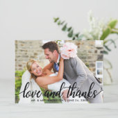 Liefde en Dank Huwelijk Dhr. en Mevrouw Kaart (Staand voorkant)