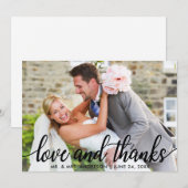 Liefde en Dank Huwelijk Mijnheer en Mevrouw Kaart (Voorkant / Achterkant)